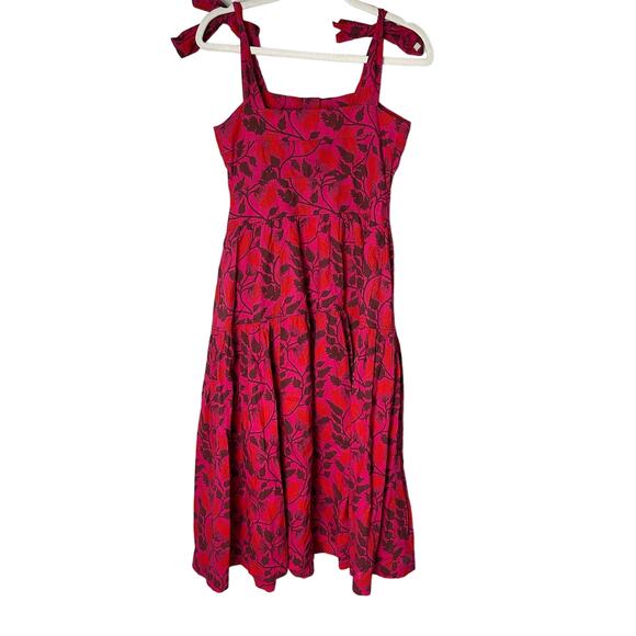 Kopal Floral Dreaming Pink Sleeveless Ahana Button Down Maxi Dress Size XS - Picture 16 of 16